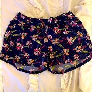 Womens Patagonia Navy Blue Barely Baggies 2.5” Drawstring Shorts Size XS